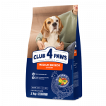 CLUB 4 PAWS Premium T&auml;iss&ouml;&ouml;t keskmist t&otilde;ugu t&auml;iskasvanud koertele kanaga, 2 kg
