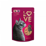 MY LOVE t&auml;isv&auml;&auml;rtuslik konserv t&auml;iskasvanud kassidele hautis k&uuml;&uuml;liku ja kalkuniga, 85 g