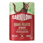 Carnilove Quail Dandelion Sterilized teraviljavaba m&auml;rgtoit steriliseeritud kassidele, 85 g