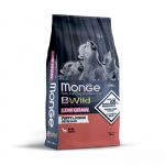 Monge Dry Dog BWILD Puppy - Junior teraviljavaba kuivtoit kutsikatele hirvelihaga, 12 kg
