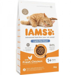 Kuiv kassitoit - IAMS kassidele t&auml;iskasvanud steriliseeritud kanaga, 3 kg