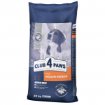 CLUB 4 PAWS Premium T&auml;iss&ouml;&ouml;t keskmist t&otilde;ugu t&auml;iskasvanud koertele kanaga, 20 kg