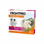Frontpro N&auml;rimistabletid puukide ja kirpude vastu koertele (2-4 kg), 1 tk.
