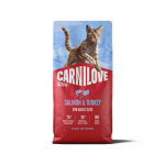 Carnilove Active Salmon-Turkey Adult Kuivtoit kassidele, 6 kg