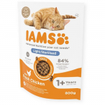 Kuiv kassitoit - IAMS kassidele t&auml;iskasvanud steriliseeritud kanaga, 800 g