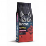 Monge Dry Dog BWILD All Breeds Adult teraviljavaba kuivtoit koertele hirvelihaga, 12 kg