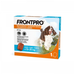 Frontpro N&auml;rimistabletid puukide ja kirpude vastu koertele (10-25 kg), 1 tk.