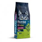 Monge Dry Dog BWILD All Breeds Adult teraviljavaba kuivtoit koertele sealihaga, 12 kg