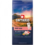 Koeratoit &ndash; Ontario Adult Large, kala ja pruuni riisiga, 12 kg