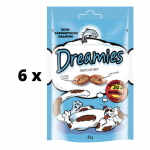Maiused kassidele DREAMIES, l&otilde;hega, 60 g x 6 tk. pakett