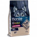 Monge Dry Dog BWILD All Breeds Adult teraviljavaba kuivtoit koertele hanega, 2,5 kg