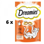 Maiused kassidele DREAMIES, kanaga, 60 g x 6 tk. pakett