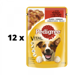 Koeratoit PEDIGREE, veiselihaga, kottides, 100 g x 12 tk. pakett