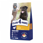 CLUB 4 PAWS Premium Light T&auml;iss&ouml;&ouml;t t&auml;iskasvanud v&auml;ikest t&otilde;ugu steriliseeritud ja rasvumisele kalduvatele koertele kalkuniga, 5 kg