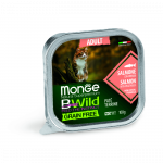 Monge BWILD Cat teraviljavaba m&auml;rgtoit kassidele l&otilde;he ja k&ouml;&ouml;giviljadega, 100 g