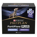 Purina Pro Plan FortiFlora Plus T&auml;iskasvanud koertele ja kutsikatele m&otilde;eldud s&ouml;&ouml;dalisand probiootikumide ja prebiootikumidega, mis aitab s&auml;ilitada tervet soolestiku mikrobioomi, 30x2 g