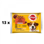 Koeratoidu komplekt PEDIGREE ADULT, kottides, 4 x 100 g x 13 tk. pakett
