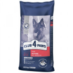 CLUB 4 PAWS Premium Active T&auml;iss&ouml;&ouml;t igat t&otilde;ugu t&auml;iskasvanud aktiivsetele koertele, 20 kg