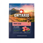 Koeratoit &ndash; Ontario Adult Large, veiseliha ja pruuni riisiga, 2,25 kg