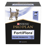 Purina Pro Plan FortiFlora T&auml;iskasvanud kassidele ja kassipoegadele m&otilde;eldud s&ouml;&ouml;dalisand probiootikumidega, mis aitab s&auml;ilitada tervet soolestiku mikrobioomi, 30x1 g