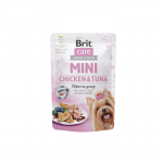 Brit Care Mini Chicken-Tuna fillets in gravy niiske valivatele, toit v&auml;ikest t&otilde;ugu koertele, 85 g