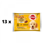 Koeratoidu komplekt PEDIGREE Junior, 4 x 100 g x 13 tk. pakett