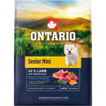 Koeratoit &ndash; Ontario Senior Mini, lambaliha ja pruuni riisiga, 2,25 kg