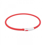 Trixie LED-krae USB, silikoon, XS-XL 70 cm / 10 mm, punane