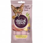 Delickcious Kreemjad kassitoit kanaga, juustu ja seentega, 4 x 15 g