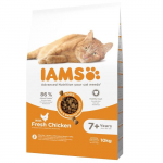 Kuiv kassitoit - IAMS CAT SENIOR KANA, 10 kg