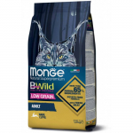 Monge Dry Cat BWILD Low Grain Adult madala teraviljaga kuivtoit k&uuml;&uuml;likuga kassidele, 1,5 kg