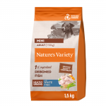 Nature's Variety Healthy Grain Mini Adult kuivtoit v&auml;ikest t&otilde;ugu koertele valge kalaga, 1,5 kg