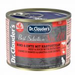 Dr. Clauder's Best Selection No. 8 Beef - Duck with Potatoes m&auml;rg toit kassidele, 200 g