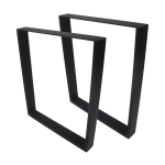 Metallist lauajalad komplekt (2 tk), ruudukujuline, P600, must