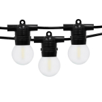 Led valguskett 10 m Glow melna krāsa Matēta