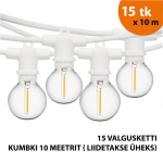 Valgusketid 150 m Perl baltā krāsā
