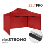 Kokkupandav telk 3x4,5 punane Zeltpro EKOSTRONG