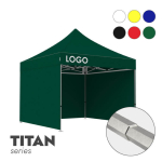 Telk tr&uuml;kiga Zeltpro TITAN, 3 &times; 3 m, valitud v&auml;rvi, 4 seina ja termokleebisega (1 tk) katuse k&uuml;ljel