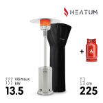 Roostevabast terases gaasisoojendi Heatum Alonzo koos gaasiballooniga