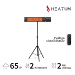 Infrapunasoojendi &Uuml;hel jalal seisev Heatum H2000R URBAN Black