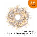 Led valguskett &otilde;ue 20 m PROLED balta