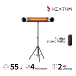 Elektriline terrassisoojendi Heatum H2000R CORE SILVER