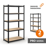 Laoriiulid 180x90x40 PRO Must (2 tk.)