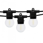 V&auml;listingimustes kasutatav valguskett (LED tuled) 10 m Glow must Matt