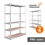 Suur metallist riiul 180x120x45 PRO (2 tk.)