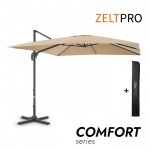 Suur aiavarju Comfort Taupe koos kaitsekattega