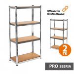 Puidust riiul 150x75x40 PRO (2 tk.)