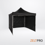 Telgi katuse ja seinte (4 tk) komplekt 3x3 Must Zeltpro PROFRAME