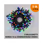 V&auml;lis- ja siseruumides kasutatav valguskett(LED tuled) 50 m PROLED RGB