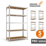 Metallist riiul 180x90x40 PRO (5 tk)